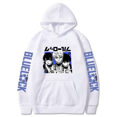 Fashion Anime Blue Lock Kunigami Rensuke Men Hoodies Yoichi Isagl Funny Football Manga Print Sweatshirt Casual Hooded Streetwear Size XS-4XL