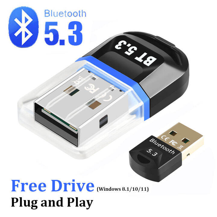 USB Bluetooth 5.3 5.0 Dongle Adapter สำหรับ PC Speaker Wireless Mouse