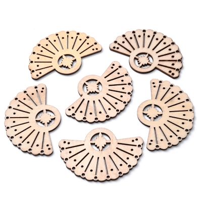 【cw】 10/20/30/50/100Pcs/Pack Handwork Slice Embellishments Gifts Wood Chip