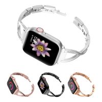 [HOT JUXLLKBKOW 514] Slim สำหรับ Apple Watch Band 40มม. 38มม. 44มม. 42มม. ผู้หญิง Bling สายรัดข้อมือสำหรับ IWatch SE Series 7 6 5 4 3โลหะสร้อยข้อมือ