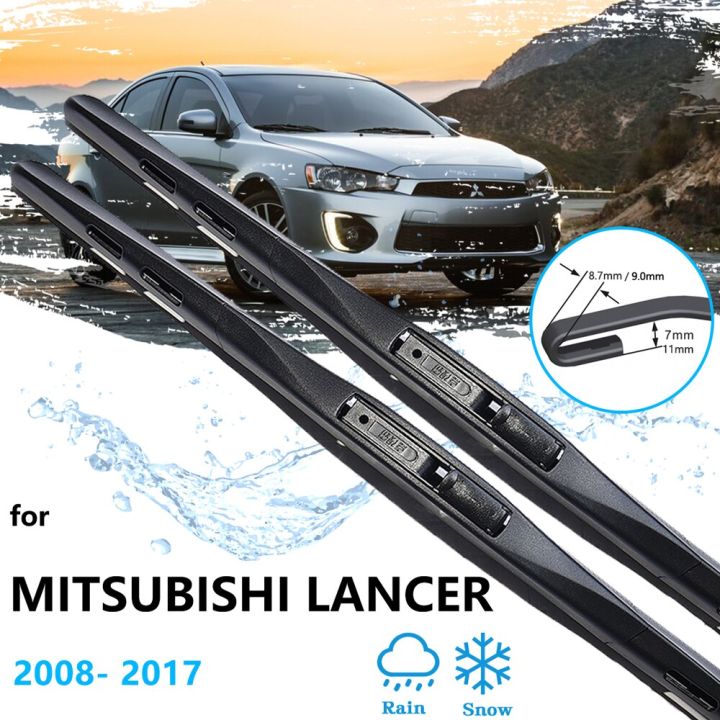 แขนตัดสำหรับมิตซูบิชิ-lancer-galant-fortis-inspira-mk9-2008-2017ใบที่ปัดน้ำฝนของเล่นเด็กบาจาอุปกรณ์เสริมกระจกหน้ารถ-u-j-hook