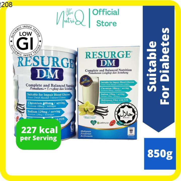 Resurge DM Vanilla Coffee 850g Complete Nutrition For Diabetes and