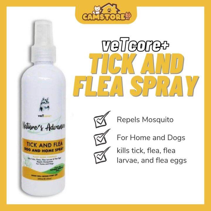 Vet Core Nature's Advance Tick and Flea Spray 250ml | Lazada PH