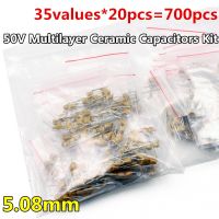 35Values*20pcs=700pcs 10pF~2.2uF 50V 5.08mm  Multilayer Ceramic Capacitors Assortment Ki  Monolithic capacitors MLCC WATTY Electronics