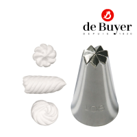 de Buyer 2119.13 Stainless Steel Nozzle - Spiral Effect / หัวบีบเค้ก