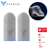 Flydigi Wasp Feelers 5ไฟเบอร์กลาสปลอกนิ้วเหงื่อโทรศัพท์หน้าจอสัมผัส Thumb ถุงมือ2ชิ้นสำหรับเกม