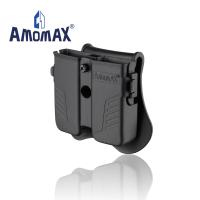 Amomax ซองนิตยสาร Double 9MM เหมาะกับนิตยสารปืนพกขนาด9มม. 40นิ้วหรือ45นิ้วสำหรับ Glock 19 CZ 75-กองซ้อนคู่