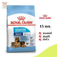 ✨[[จัดส่งฟรี]]Royal Canin ลูกสุนัข สูตร Maxi Starter เม็ดใหญ่  ขนาด 15 กิโลกรัม เก็บเงินปลายทาง ✨