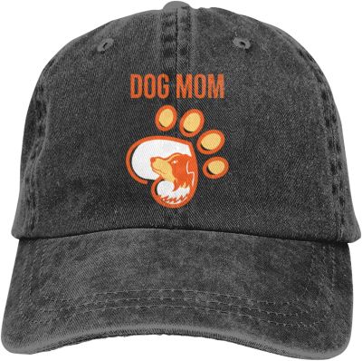 Dog Mom Day Baseball Cap for Men Women Adjustable Classic Vintage Washed Cotton Denim Trucker Hat