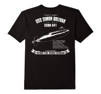 2023 newUSS Simon Bolivar (SSBN-641) Nuclear Powered Ballistic Missile Submarine T-Shirt. Summer Cotton O-Neck Short Sleeve Mens T Shirt