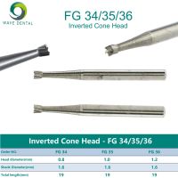 PRIMA WAVE Dental Bur Tungsten Carbide Burs Inverted Cone Head Dental Drill Dentistry Strawberries FG34 35 36 Dentist Tools