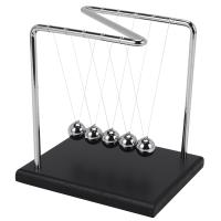 Newton Cradle Physics Pendulum Science Z-Type Wood Newtons Cradle Art In Motion Balance Ball Wave Desk Ornament Educational Toy