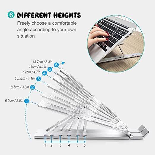 ขาตั้งแล๊ปท๊อปพกพา-ที่วางโน๊ตบุ๊ค-ที่หนุนโน๊ตบุ๊คพับได้-แท่นวางแล๊ปท๊อป-ergo-robust-วัสดุ-abs-notebook-stand-ระดับ-สงค์ขายึดปรับได้สำหรับ-mac-pad