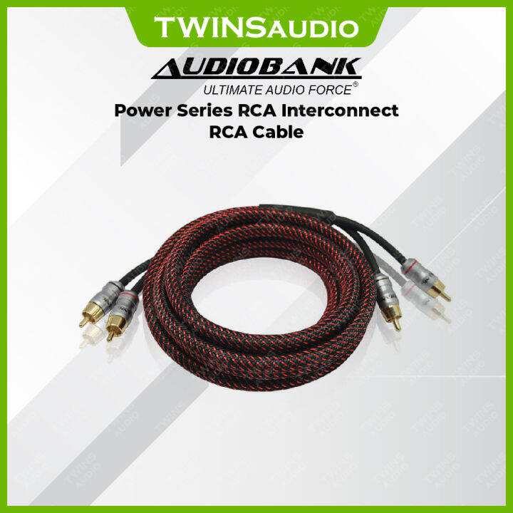 Audiobank Car Audio Pure Copper Car Stereo RCA Cable Power Series RCA