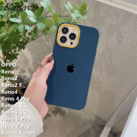 Kanavi เคสโทรศัพท์แฟชั่นหรูหราสำหรับ OPPO Reno Reno2 Reno2 F Reno4 Reno 4 Pro Reno5 5G Reno6 5G Reno 6 Pro Reno 7 Pro Reno9 Reno8อินเทรนด์สี3 In 1เคสโทรศัพท์ซิลิโคนนิ่มกันกระแทก