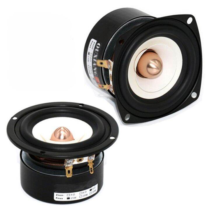 ZJMZYM 3 Inch Audio Speaker 4 Ohm 8 Ohm 15W Full Range Sound Speaker ...