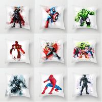 Marvel Avengers Pillowcase Cartoon Iron Man Spiderman Thanos Black Widow for Sofa Car Home Decor Cushion Cover Christmas Gift