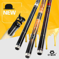 OMIN XF-A1-ชุดเพลา Stik Bliard 3หัวคิวโต๊ะพูลพร้อมท่อคาร์บอน55ซม. 12.8ปลายขนาดมิลลิเมตรกลอนน้ำหนักเมเปิ้ลปรับได้