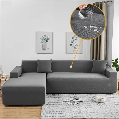 Jacquard Sofa Cover 1234 Seater L Shape Couch Cover Corner Sectional Sofa Slipcovers for Living Room Elastic Furniture Case