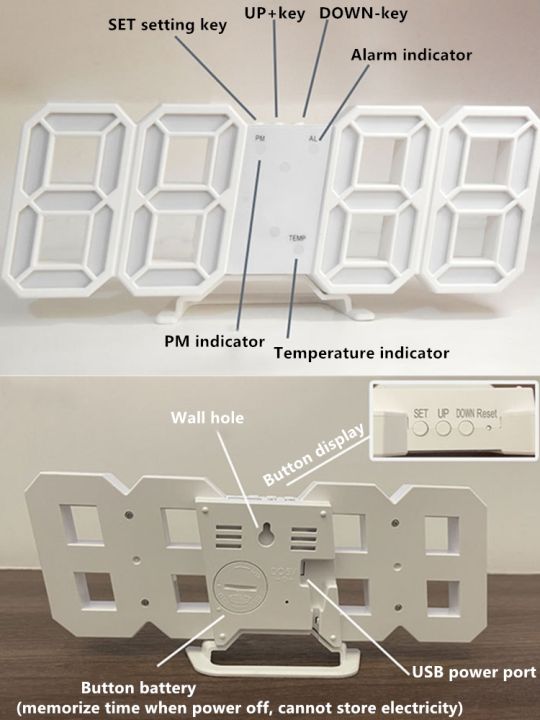 two-dog-sells-cars-นาฬิกาติดผนังดิจิตอล-led-นาฬิกาปลุกอุณหภูมิตั้งโต๊ะอัตโนมัติแบ็คไลท์นาฬิกาแขวนตั้งโต๊ะของตกแต่งภายในบ้านบนโต๊ะขายส่ง