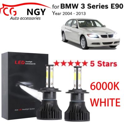 Chenngy หลอดไฟหน้า LED 6000K 12V สําหรับ BMW 3-Series E90 (ปี 2004-2013) 2 ชิ้น รับประกัน 10 เดือน