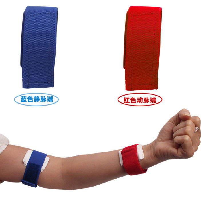 Hemodialysis tourniquet, venous artery, hook and loop, elastic