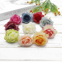 【cw】4 Pieces Artificial Rose Wedding Christmas Decorations for Home Diy New Year Candy Wreath Brooch Shooting Props Scrapbooking ！