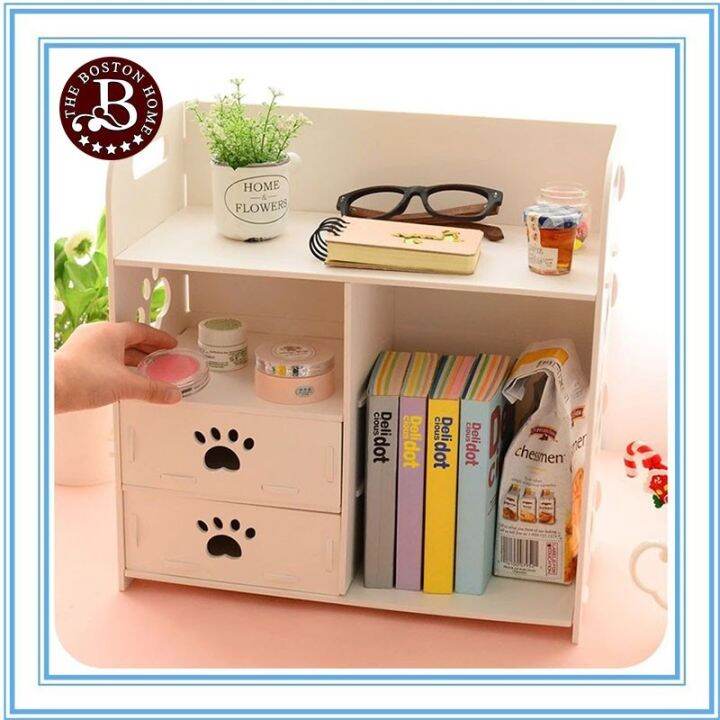 Boston home Mini Wood Storage Racks Cosmetic Drawer Organizer