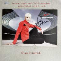 2022German Track And Field Champion การ์ดลายเซ็น6นิ้ว Ariane Friedrich เป็นแชมป์โลกเยอรมันและเป็นตัวแทนของเยอรมัน