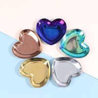 Heart-shaped Jewelry Box Display Tray Necklace Ring Showcase Storage Case Home Furnishings Storage Box Metal Tray