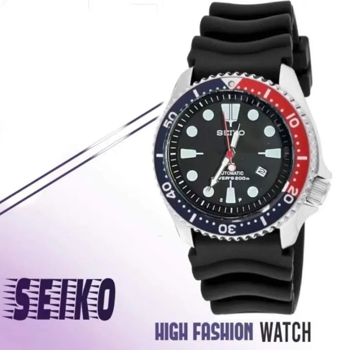 seiko watch rubber analog Unisex watch men watch women watch date | Lazada  PH