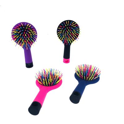 Hair Comb Professional Rainbow Comb Rainbow Volume Anti-static Hair Curl Straight Massage Comb Brush Mirror Styling Tools