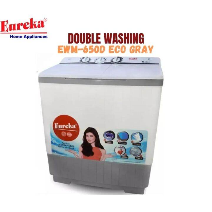 EUREKA TWIN TUB WASHING MACHINE / EWM 650D ECO / WASHING MACHINE / TWIN