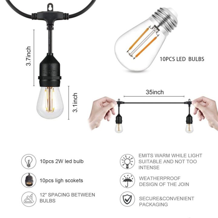 10m-20m-30m-commercial-grade-waterproof-outdoor-led-string-lights-s14-bulb-connectable-festoon-garden-holiday-wedding-led-lights