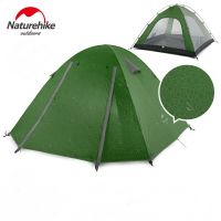 Authentic 2 3 4 Person Waterproof Embossing Camping Tents Mountaineering Backpacking Outdoor Tent With Mat UPF50