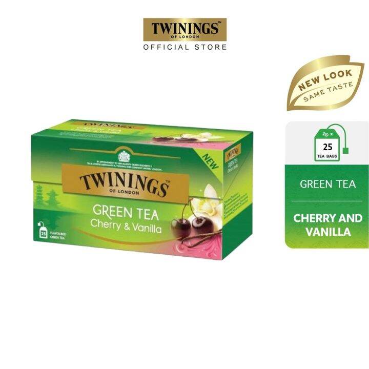 Twinings Green Tea Cherry Vanilla 25s Lazada PH