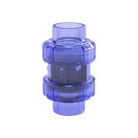 Check valve filter water pump water inlet outlet filter aquarium fittings transparent blue