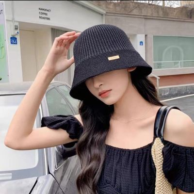 2023 New Girls Cap Japanese Style Sweet All-Matching Bucket Hat Womens Spring and Summer Sun Protection Sunshade Net Eye Breathable Dome Bucket Hat