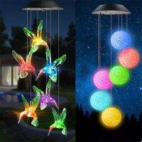 LED Wind Chime พลังงานแสงอาทิตย์ไฟ Led เปลี่ยนสี