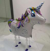 【cw】 Walking Unicorn Foil Helium Ballon Baloon Children Happy Birthday Kid Balon 【hot】