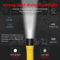 ไฟฉายดำน้ำ3000LM cerr LED Focus Long Waterproof Night submersible Fishing IPX8 outdoor Underwater strong penetration