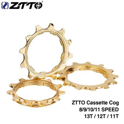 Ztto 1ชิ้นเหล็ก Mtb จักรยานท้องถนนตลับทอง9 10 11Speed Gold 11T 12T 13T อะไหล่ Freewheel สำหรับ Ztto K7เทปคาสเซ็ท