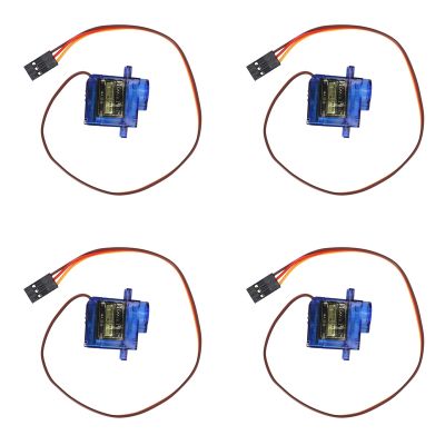 4Pcs Smart Electronics Rc Mini 9G 1.6Kg Servo Motor Sg90 for Rc 250 450 Helicopter Airplane Car Boat