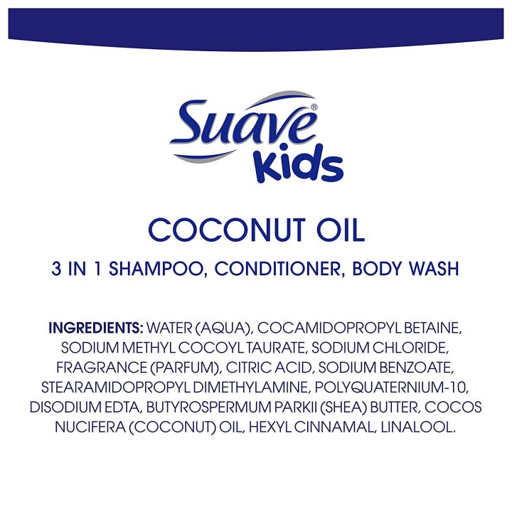 suave-kids-100-natural-coconut-oil-3-in-1-shampoo-conditioner-amp-body-wash-20-fl-oz-ราคา-450-บาท