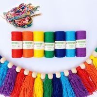 YOMDID Colored Knitting Thread DIY Bracelet Necklace Weaving String Line Handcraft Ornaments Jewelry Making Accessories Threads