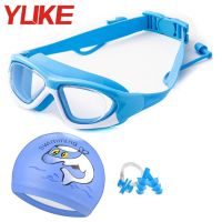 Kids Swimming Goggles With Earplug Swim Cap Professional Love Swim Goggles Silicone Swim Pool Glasses For Children Swim Eyewear