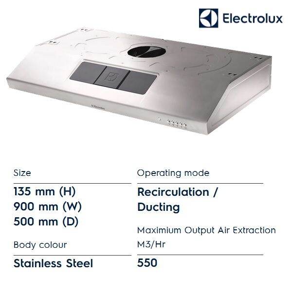 electrolux cooker hood eft9516x