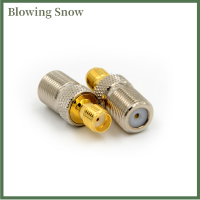 Blowing F FEMALE JACK TO SMA ตัวเมียแจ็คตรง Coaxial COAX RF ADAPTER CONNECTOR