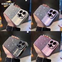 เคสประกบสำหรับไอโฟนเคสโทรศัพท์มือถือแบบฝาปิดมีกากเพชรสำหรับ Iphone 12 12 13 Pro Max 14pro 14แบบหรูหราประกบกันแบบด้านเป็นเคสโทรศัพท์ซิลิโคนสำหรับ IPhone 12 13 Pro Max ที่ชุบโลหะแบบแข็ง