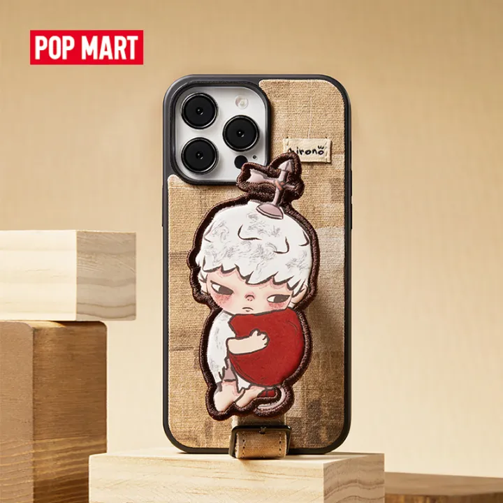 POP MART Hirono Mime Series-Lanyard Phone Case IPhone 13 Pro Max Case/IPhone 14 Pro Max  Case